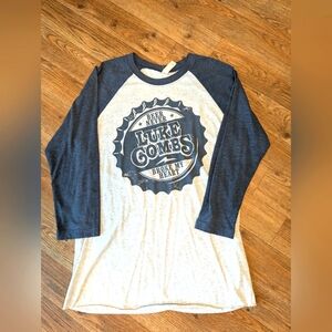 Luke Combs Beer Never broke my heart Shirt unisex design size Small